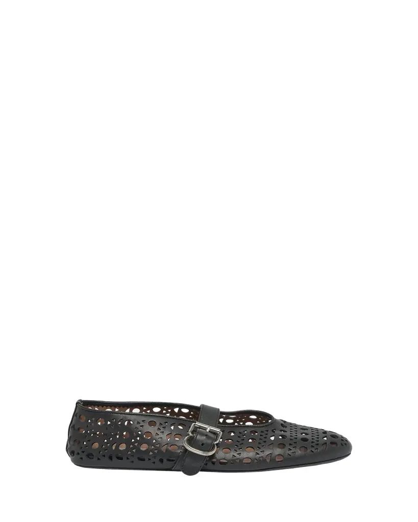ALAIA Vienne Cutout Mary Jane Ballerina Flats