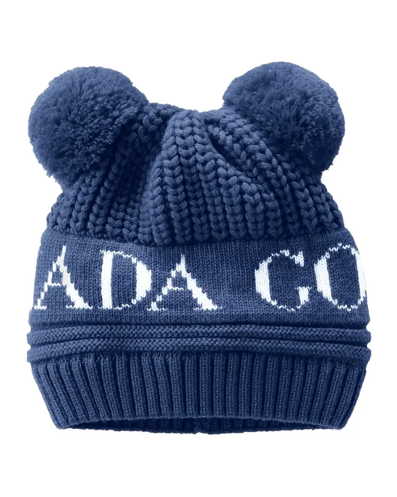 Canada Goose Kid 's Double Pompom Beanie Hat