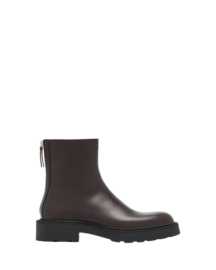 THE ROW Nobilis Leather Ankle Booties