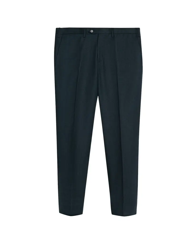 Kiton Men's Wool and Cashmere Flat-Front Pants