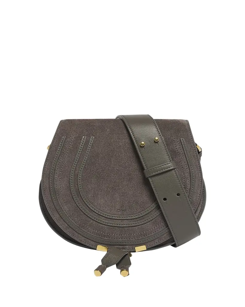 Chloe Marcie Crossbody Bag in Calfskin Suede