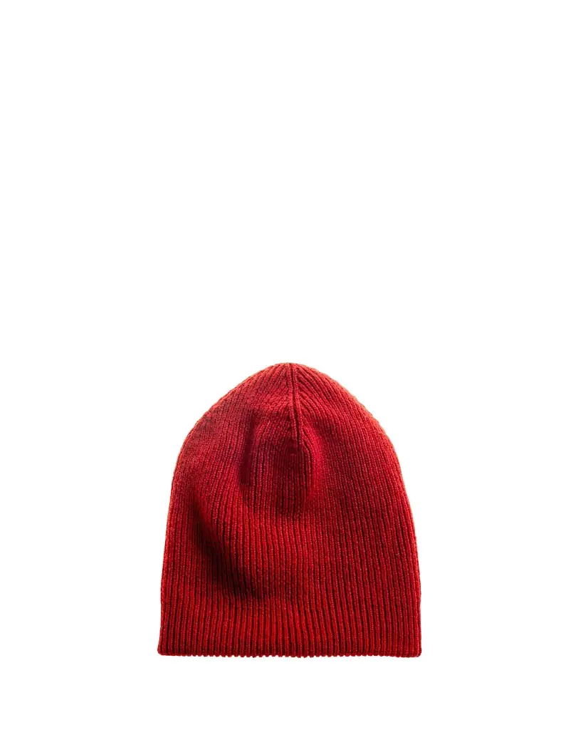 Inverni Men's Cashmere Rib Solid Beanie Hat