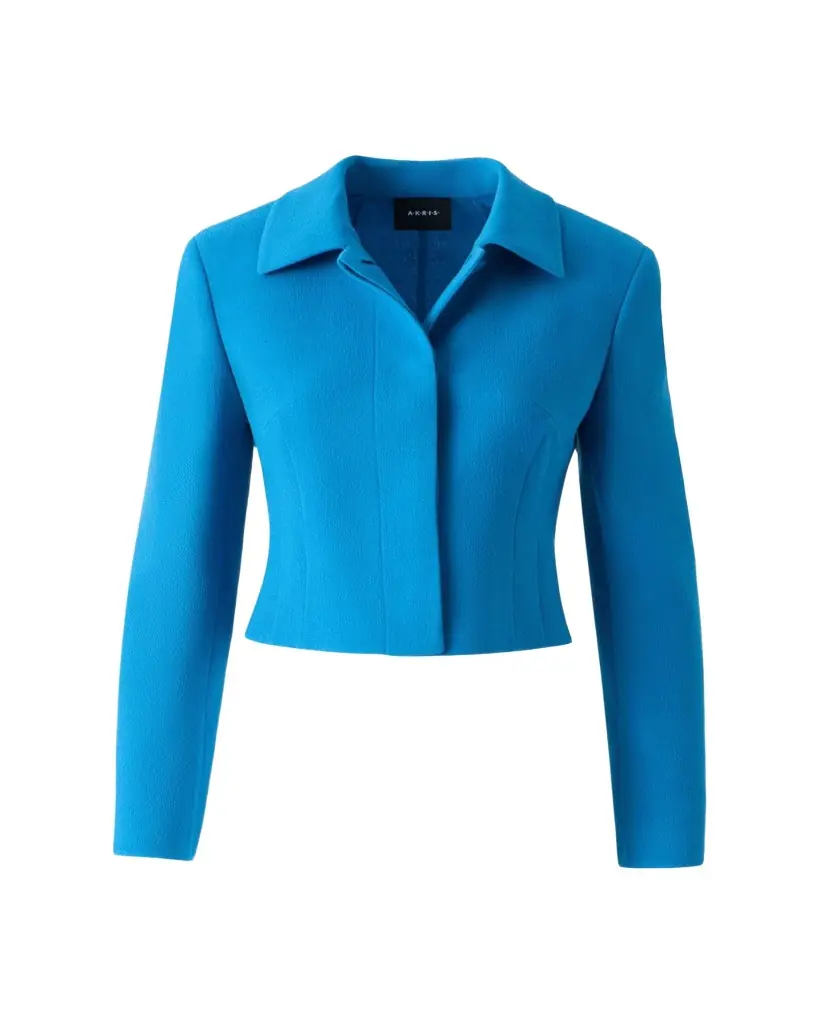 Akris Helios Wool Slim Short Jacket