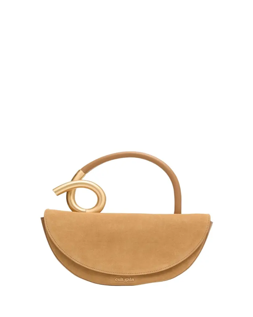 Cult Gaia Azariah Coil Leather Top-Handle Bag
