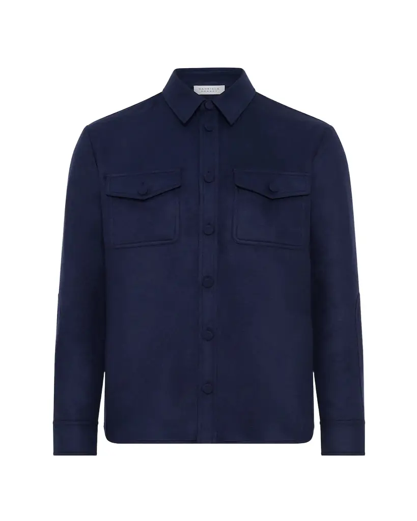 Gabriela Hearst Men's Lucas Silk Overshirt