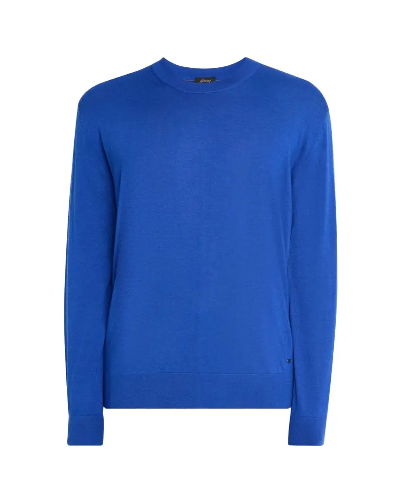 Brioni Men's Cashmere-Silk Crewneck Sweater
