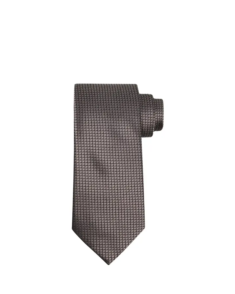 ZEGNA Men's Neat Micro-Jacquard Silk Tie