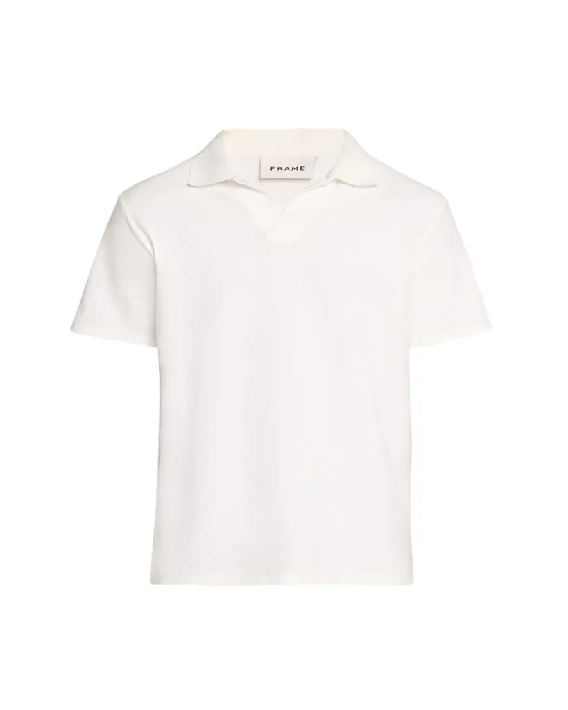 FRAME Men's Jacquard Polo Shirt