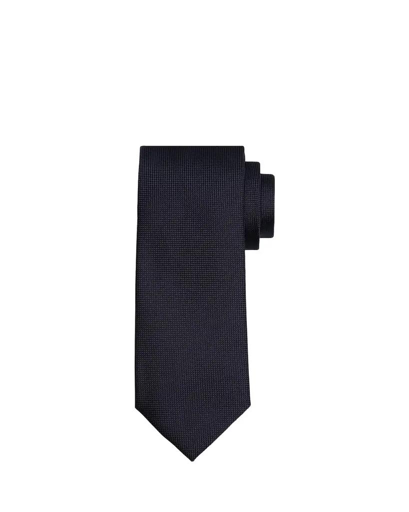 ZEGNA Men's Tic-Weave Silk Tie