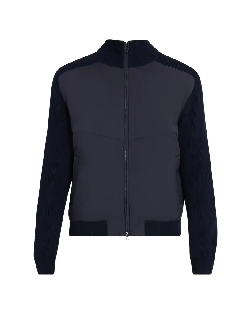 Sease Men's Knit Hybrid Bomber Jacket
