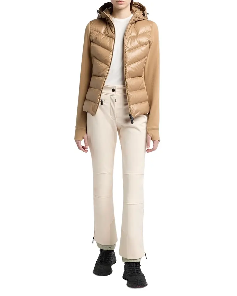 Moncler Grenoble Padded Down Zip-Up Hoodie Cardigan