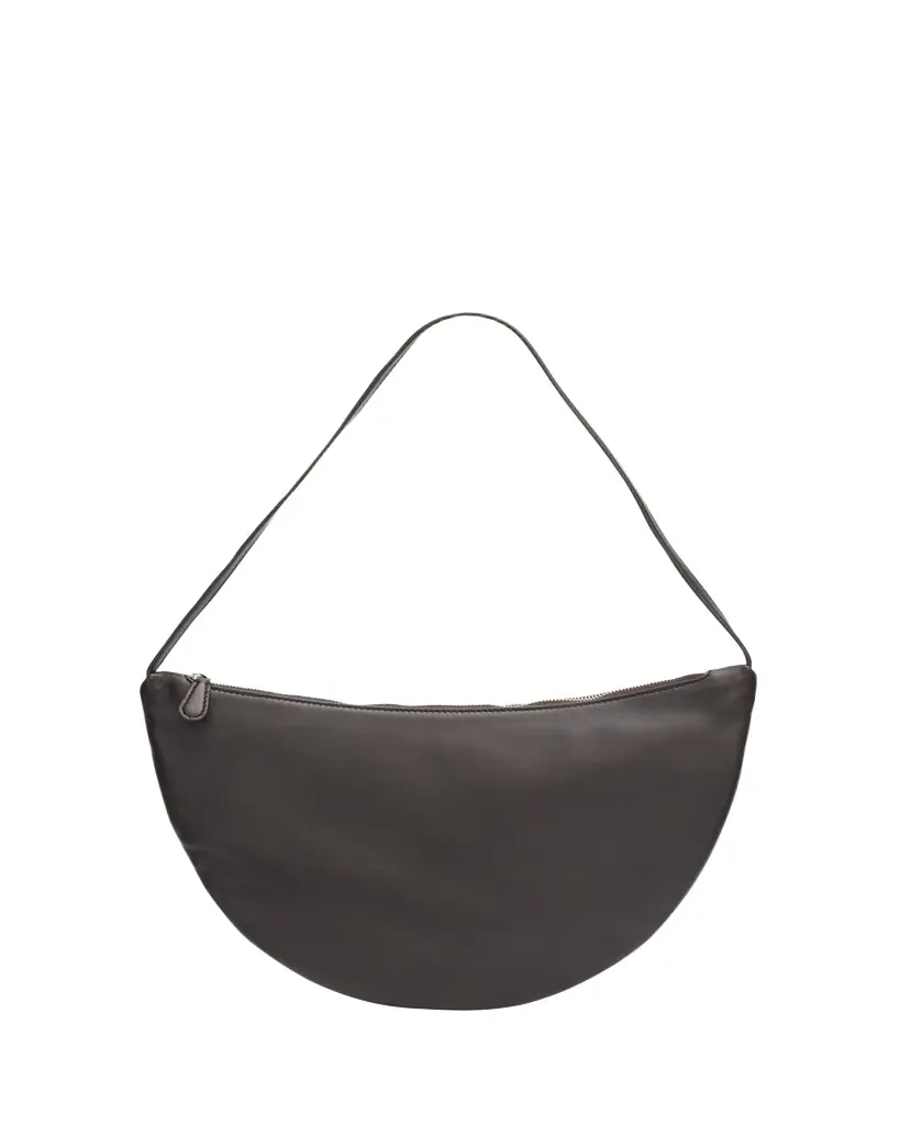 THE ROW Izzy Small Crescent Shoulder Bag in Leather