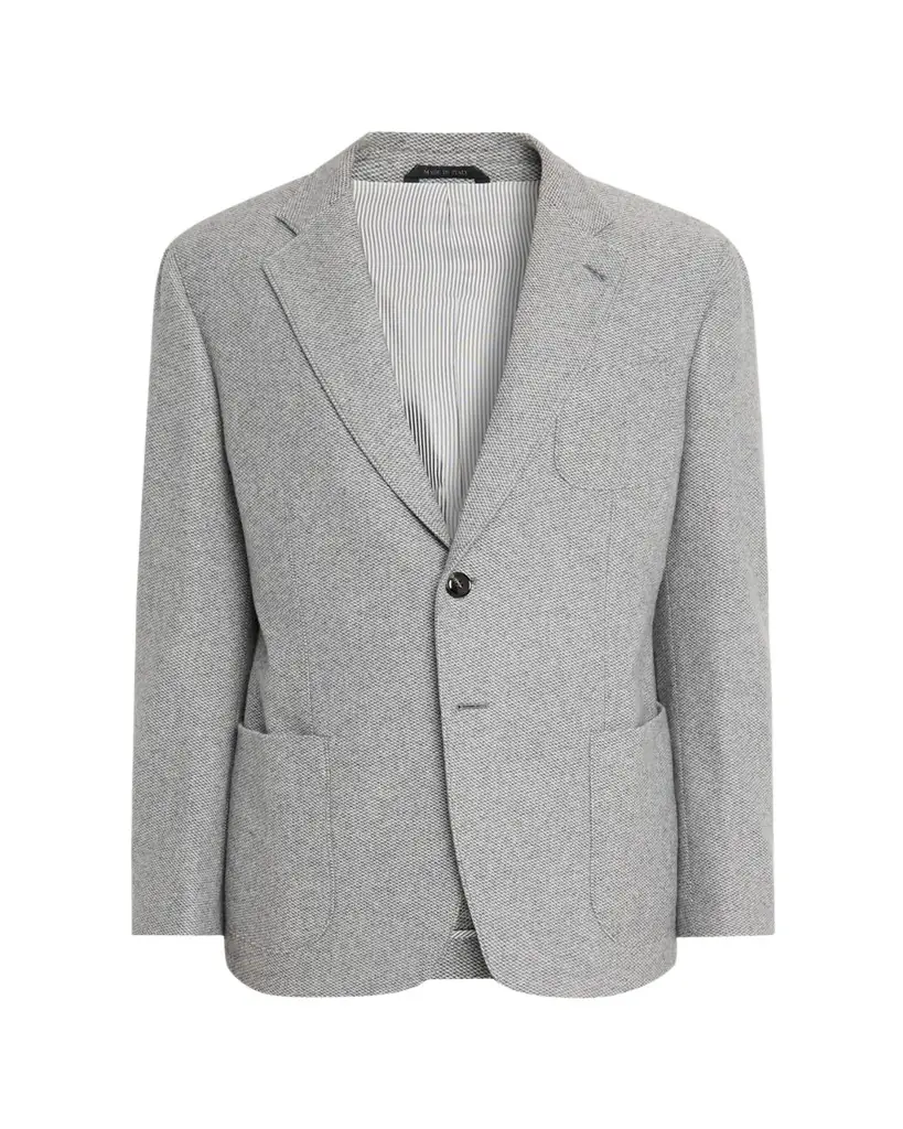 Giorgio Armani Men's Birdseye Cashmere Single-Breasted Blazer