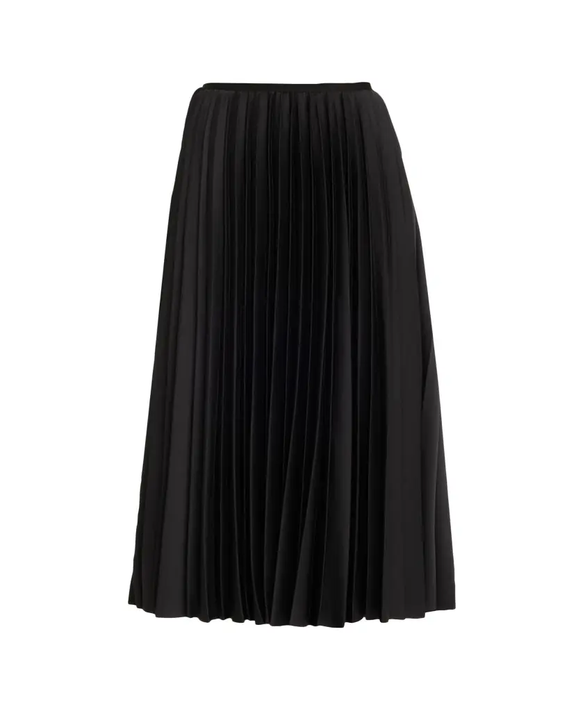 Jason Wu Collection Pleated Crepe Satin Midi Skirt