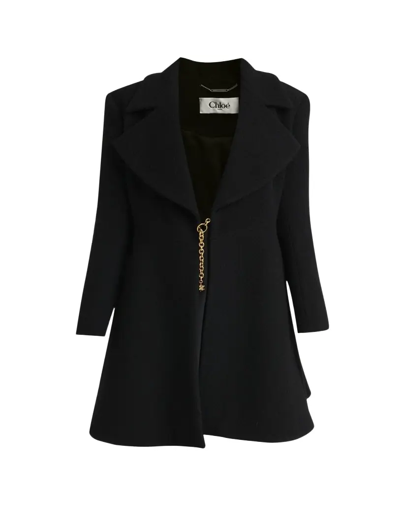 Chloe Boucle Wool-Blend Coat