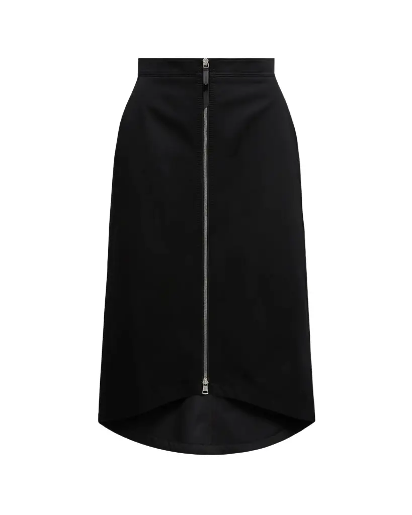 Moncler Genius x EE72 by Edward Enninful Cotton Gabardine Midi Skirt