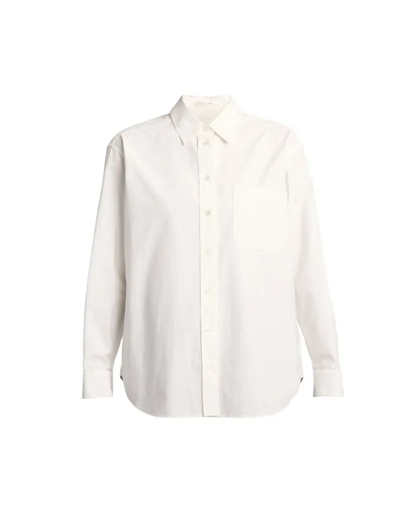 THE ROW Gavina Cotton Poplin Button-Down Shirt