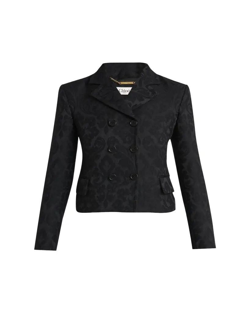 Chloe Ornamental Jacquard Top Coat