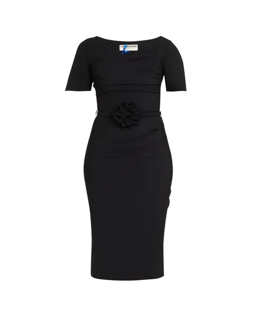 chiara boni la petite robe sleeveless halter ruched dress Chiara Boni La Petite Robe Side Ruched Halter Gown With Asymmetric Ruffle, Passion, Women's, 16, Halter Neck Gowns