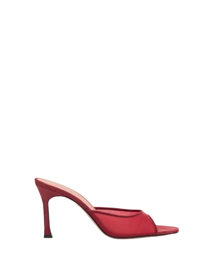 Amina Muaddi 95mm Alexa Mesh Mule Pumps