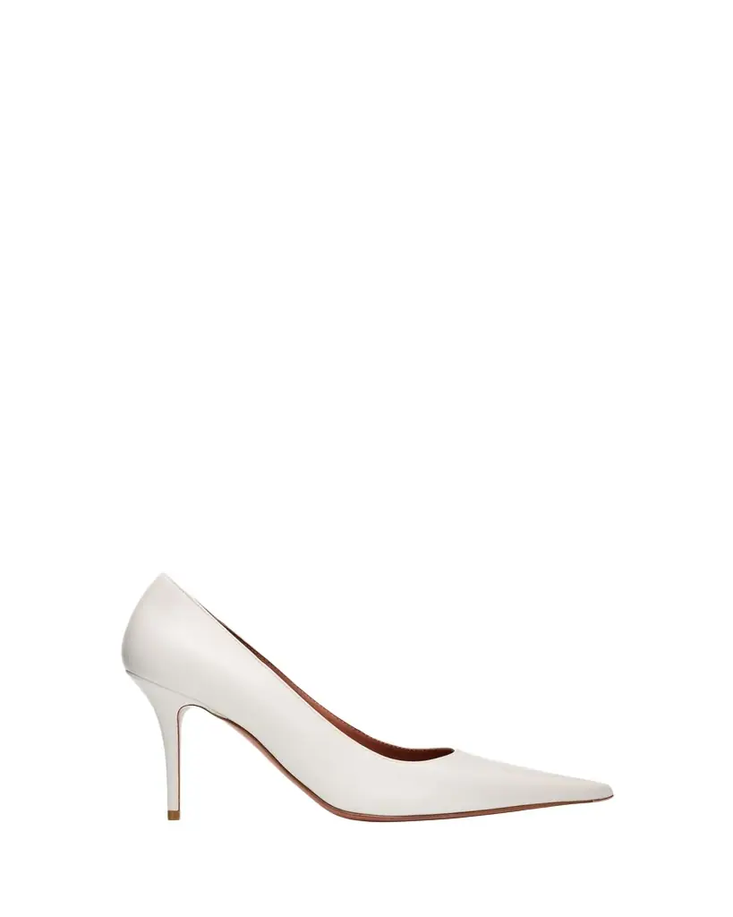 Amina Muaddi 90mm Barbara Leather Pointed-Toe Pumps