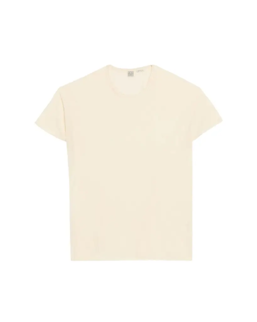 Toteme hort-leeved ilk and Cotton T-hirt