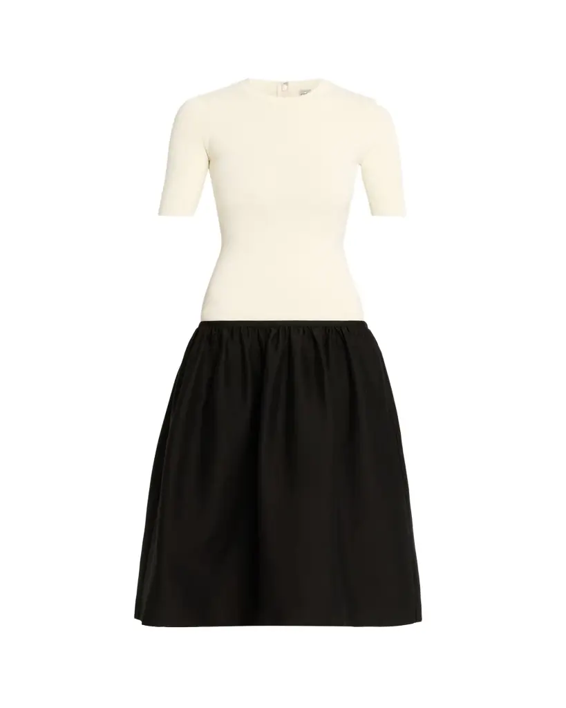Toteme Twinflower Drop-Waist Midi Dress