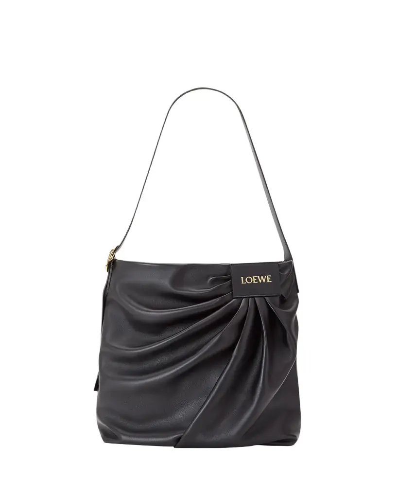 Loewe Pleated Tote Bag in Leather