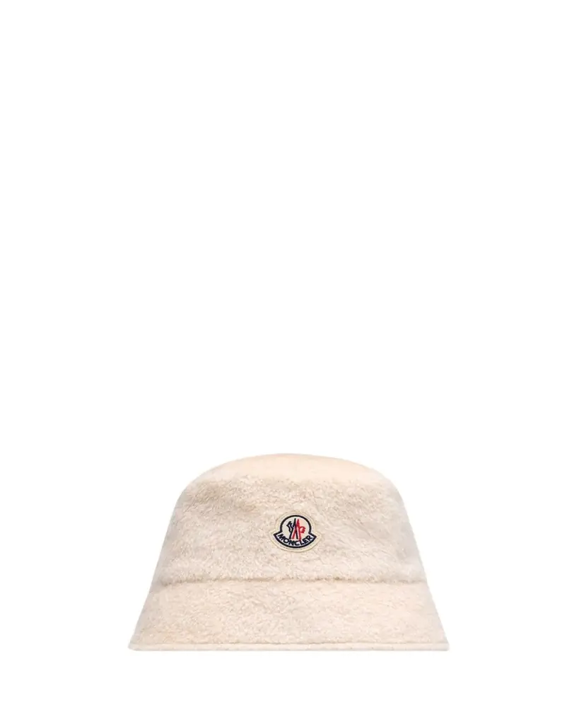 Moncler Wool Logo Bucket Hat