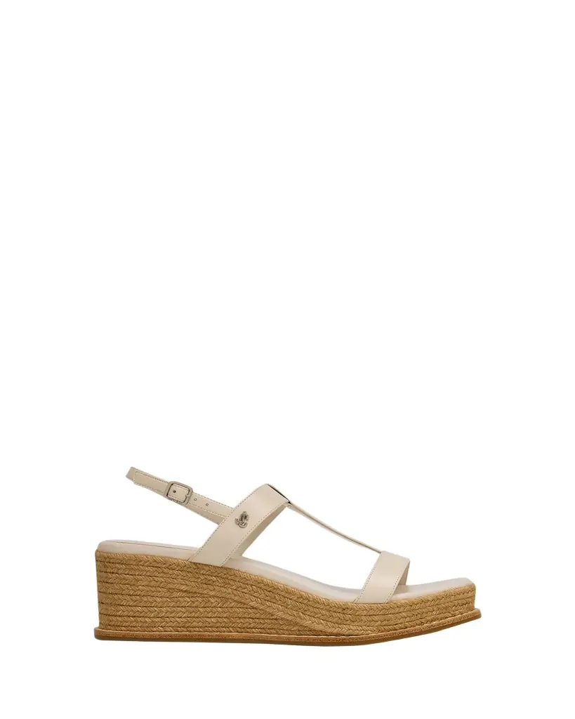 Jimmy Choo Theia 60 Leather Espadrille Wedge Sandals