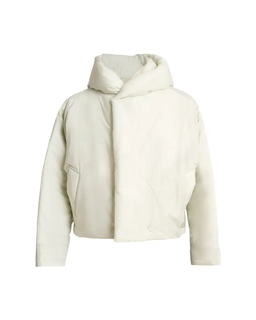 Homme Plisse Issey Miyake Men's Duvet Hooded Short Coat
