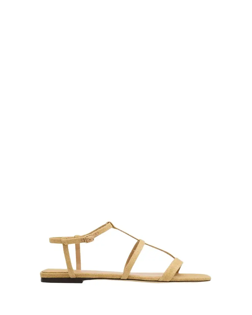 Jimmy Choo Gwyn Canvas Flat Sandals