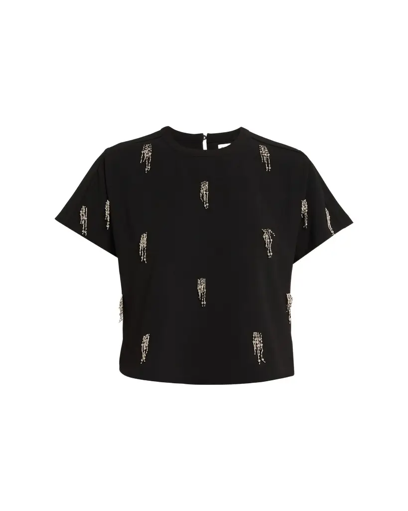 SIMKHAI Abelia Embellished Crewneck T-Shirt