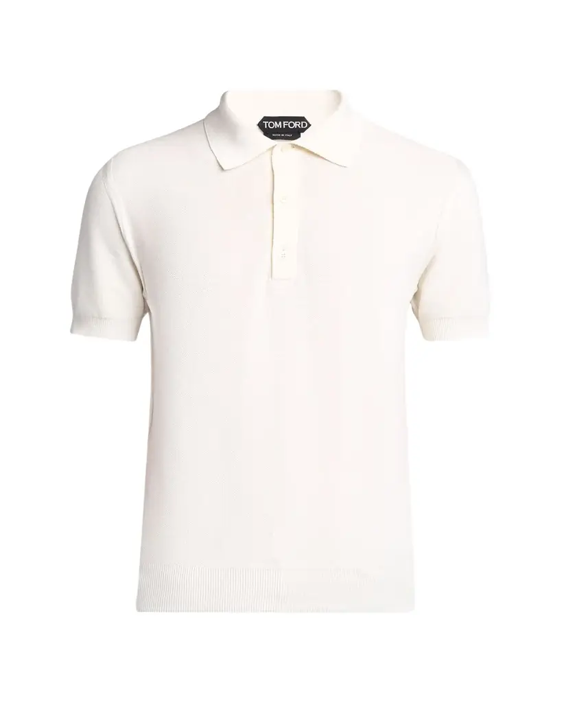 TOM FORD Men's Classic-Fit Cotton Pique Polo Shirt