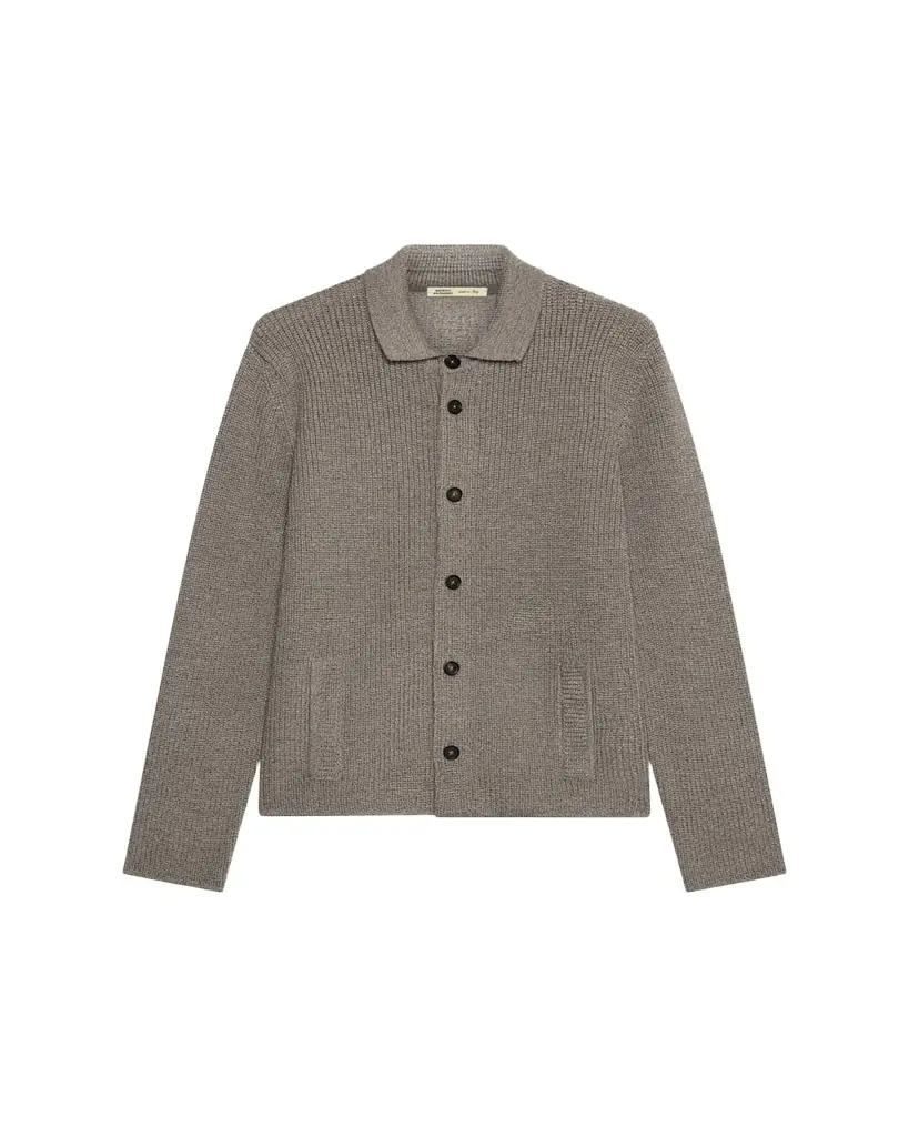 Baldassari Men's Brenta Virgin Wool Knit Overshirt