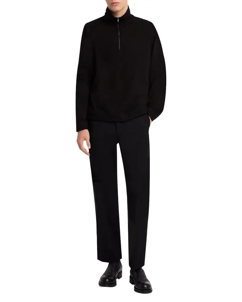 THE ROW Men 's Gallagher Cotton and Cashmere Funnel-Neck Sweater