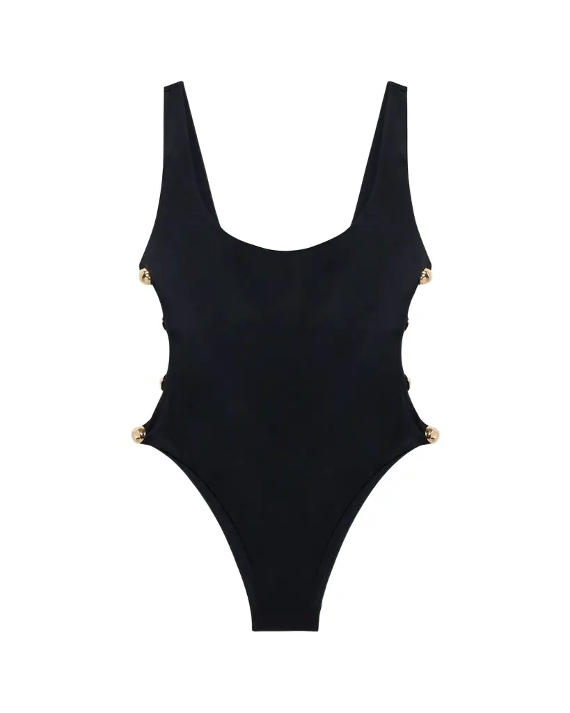 SIMKHAI Mona Studded One-Piece Swimsuit