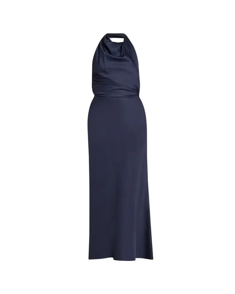 SIMKHAI Reannon Draped Satin Gown