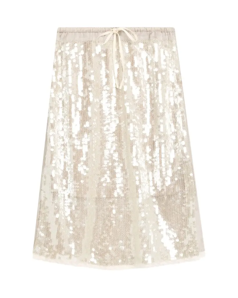 3.1 Phillip Lim Sequined Drawstring Skirt