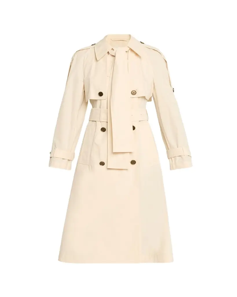 Burberry Trerose Belted Double-Breasted Trench Coat