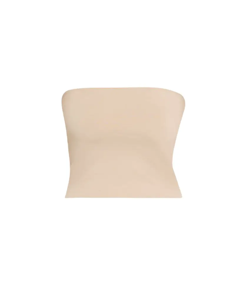 Brunello Cucinelli Strapless Jersey Crop Tube Top