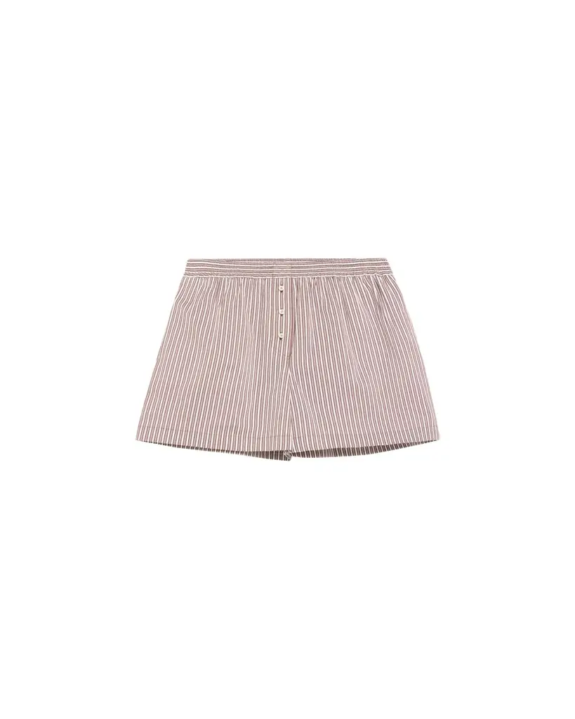 Brunello Cucinelli Striped Crispy Cotton-Silk Pajama Shorts