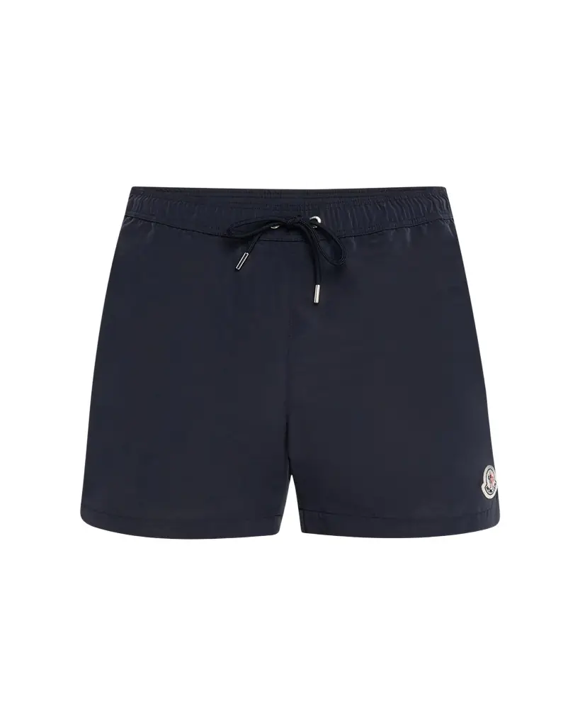 Moncler Men's Slim Logo Swim Shorts
