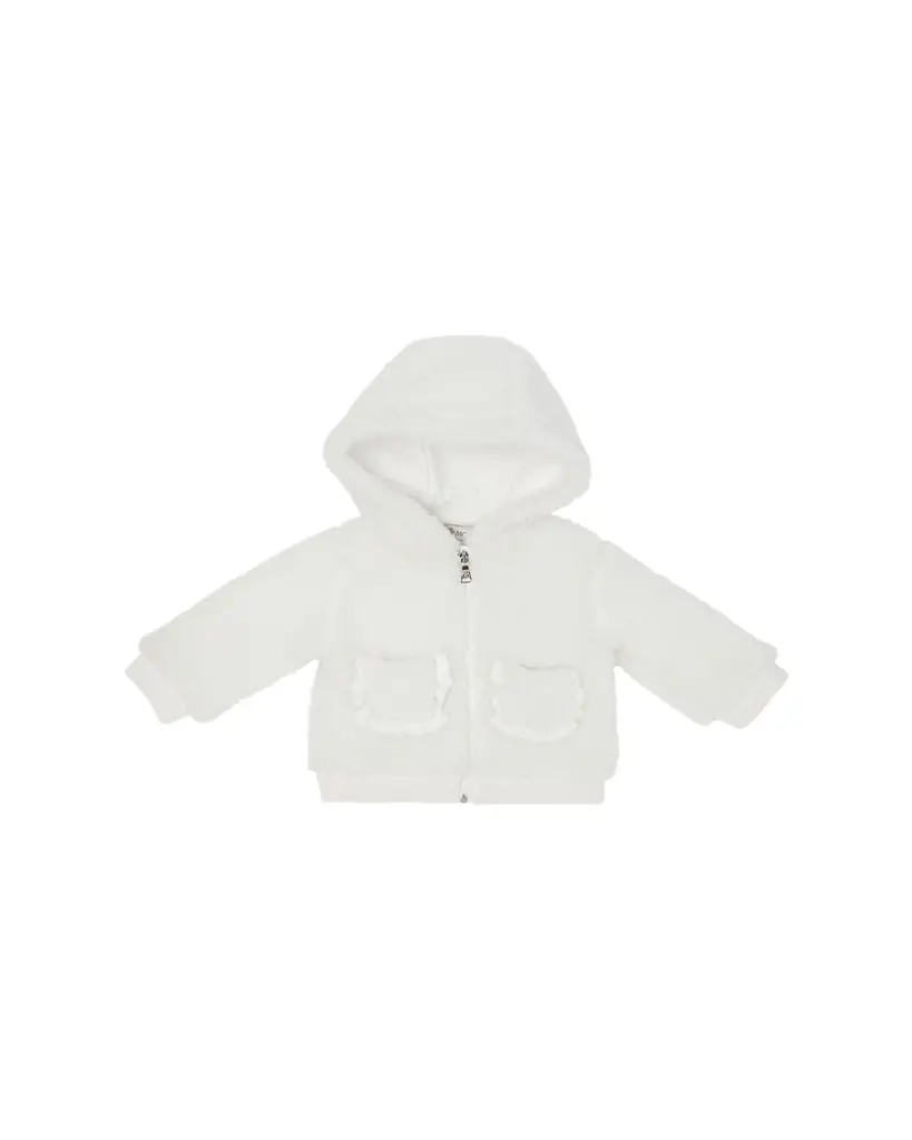 Moncler Boy's Fleece Zip-Front Pocketed Cardigan, Size 6M-3