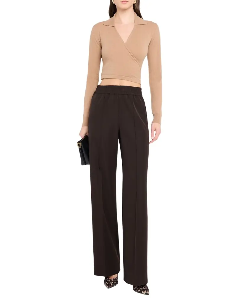 Dolce & Gabbana Straight-Leg Gabardine Pull-On Pants