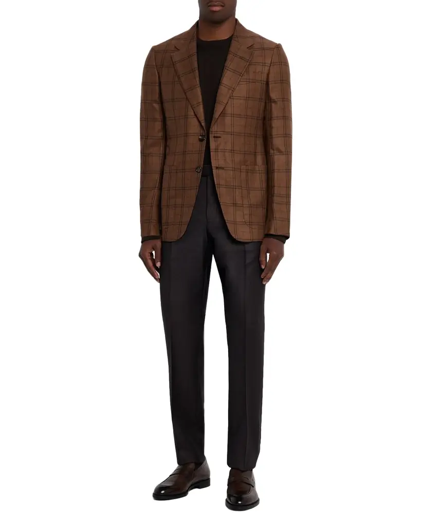 ZEGNA Men's Cashseta Cashmere and Silk Crewneck Sweater
