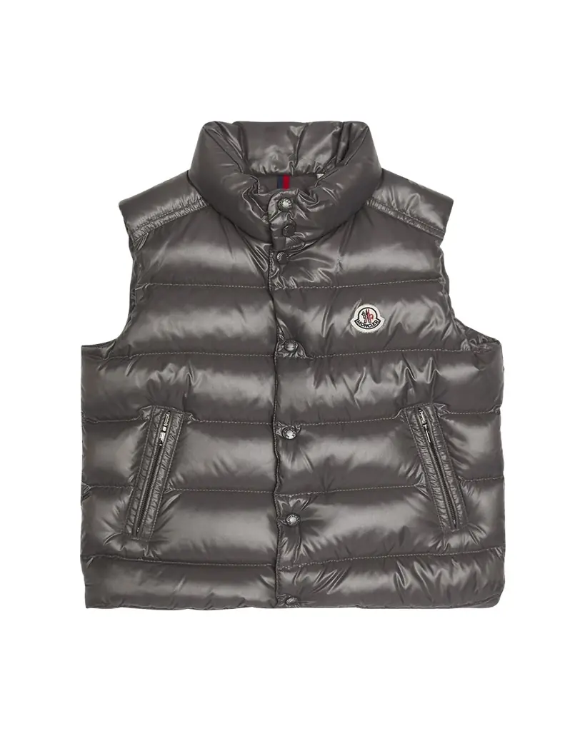 Moncler Boy's Tib Logo Quilted Vest, Size -6
