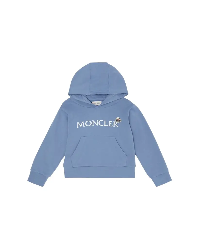 Moncler Boy's Embroidered Logo Patch Hoodie, Size -14