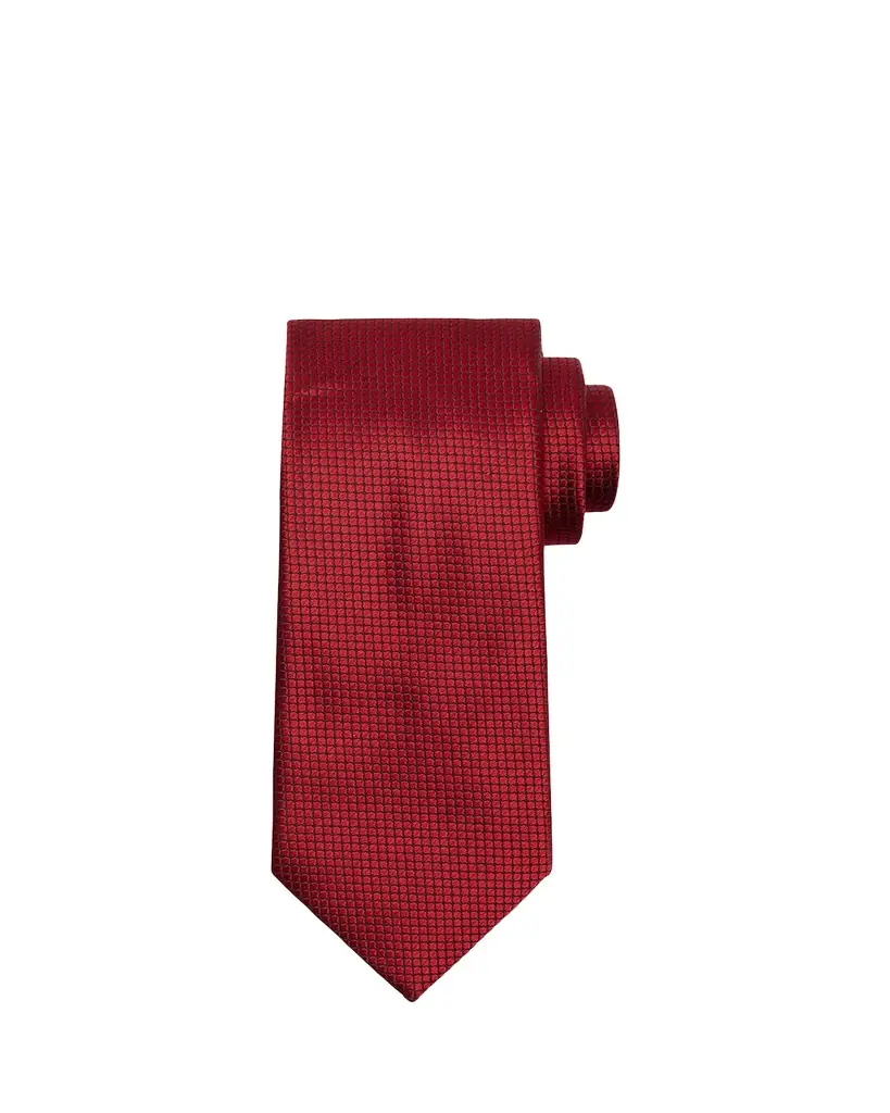 ZEGNA Men's Micro-Geometric Jacquard Silk Tie