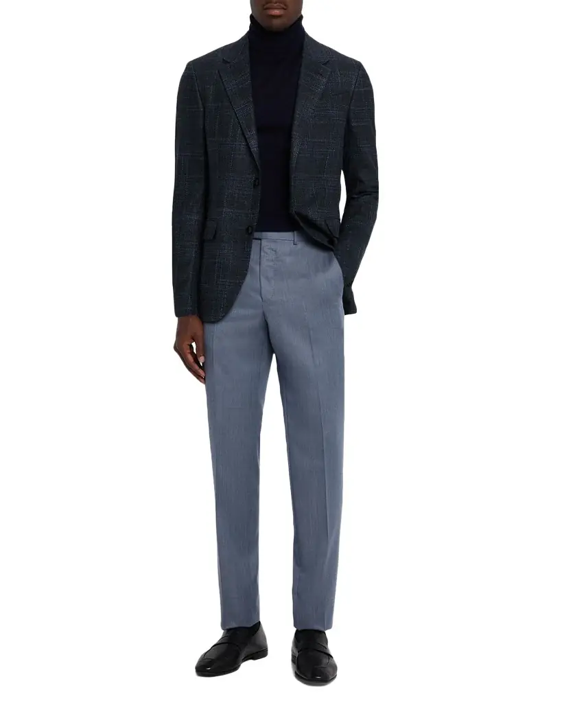 ZEGNA Men's Winter Crossover Check Single-Breasted Sport Coat